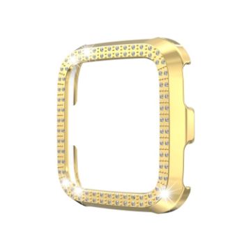 Fitbit Versa/Lite Gold PC Double-Row Diamond Protective Shell - 1
