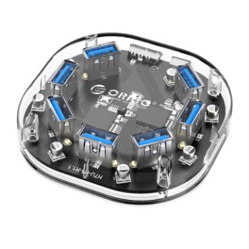 ORICO H7U-U3 Transparent 7 Port USB 3.0 HUB - 1