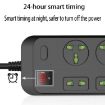 T17 3000W Smart Timing Socket with USB Fast Charging, 2m, US Plug - 4