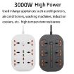 T21 PD3.0 + QC3.0 3000W High Power Multi-Hole Socket, AU Plug - 6