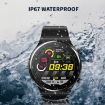 N58 IP67 1.28" Touchscreen Smart Watch - Leather Silver Finish - 5