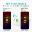 CA-25 QC3.0 USB Fast Charger 3A with 8 Pin Cable, AU Plug (Black) - 5