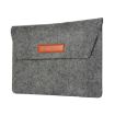 15" Black Felt Liner Notebook Protective Computer Bag Cover - 1