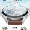DT3 Max 1.36" Smart Watch with Leather Band and Color Screen (Black) - 3