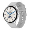 DT3 Mini 1.19" Silver Smart Watch with Silicone Band and Color Screen - 1