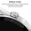 DT3 Mini 1.19" Silver Smart Watch with Silicone Band and Color Screen - 4