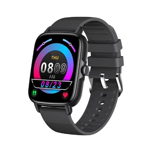 KT58 Black Smart Watch - 1.69" Color Screen, IP67 Waterproof - 1