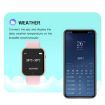 D20L 1.3" White IP67 Waterproof Color Screen Smart Watch - 6