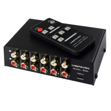 RCA Audio Signal Selector Switch 4 In 2 Out with Remote Control - 1