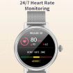 CF90 Smart Watch: Silver Steel Band, 1.19" Color Screen - 4