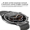 CF85 Gold 1.32" Color Screen Smart Watch with Steel Watchband - 3