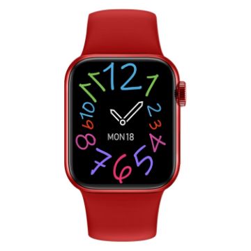 M SEVEN MAX 1.92" Smart Watch, Silicone Band, Color Screen, Red - 1