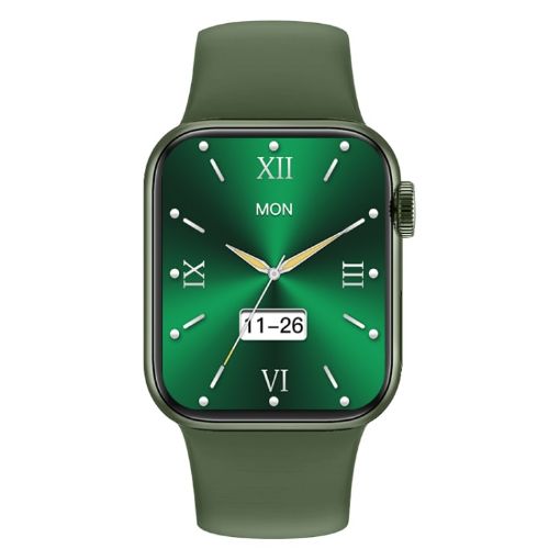 M SEVEN MAX 1.92" Smart Watch with Silicone Band (Green) - 1