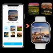 T500 Plus 1.44" Smartwatch, Heart Rate & Blood Pressure Monitor (White) - 3