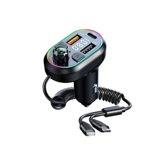 C29 Car Bluetooth 5.0 FM Transmitter MP3 Player with Fast Charge - 1