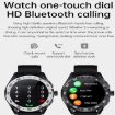 PG339 Smart Watch 1.39" Screen, Heart Rate/Blood Pressure Monitor (Black) - 4