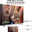 USB Male + Female to HDMI Male 1080P Adapter Dongle Cable - 6