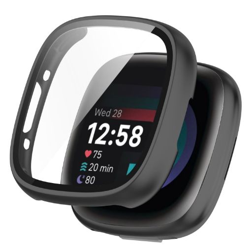 Fitbit Sense 2 Black PC+ Toughened Film Protective Case - 1