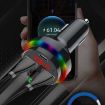 PDF16 Bluetooth FM Transmitter with Ambient Light & Dual USB Charger - 4