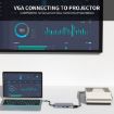 JUNSUNMAY 11-in-1 Type-C Hub: 4K HDMI, VGA, RJ45, PD Quick Charge - 4