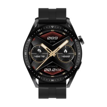 EC33 Pro Smart Watch: 1.48" Screen, Heart Rate & BP Monitor - Black - 1