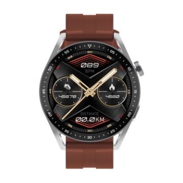 EC33 Pro 1.48" Smart Watch, Heart Rate/Blood Pressure Monitor (Coffee) - 1