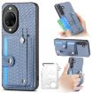 Huawei nova 14 Blue Wallet Phone Case with Knife and Kickstand - 1