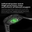 AK55 1.91" Waterproof Smartwatch with Heart/Blood Monitoring (Black) - 6