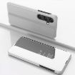 Samsung Galaxy A15 Silver Mirror Flip Leather Case with Holder - 1