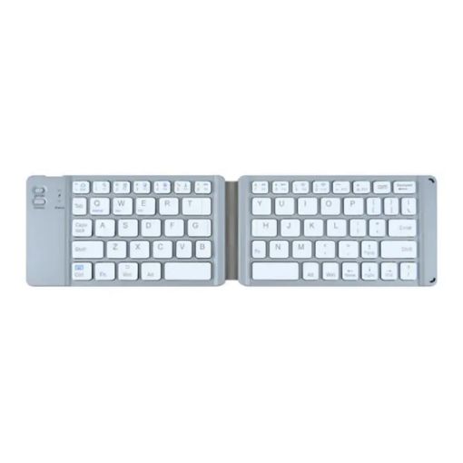 BT18 Grey Magnetic Folding Bluetooth Keyboard for Devices - 1
