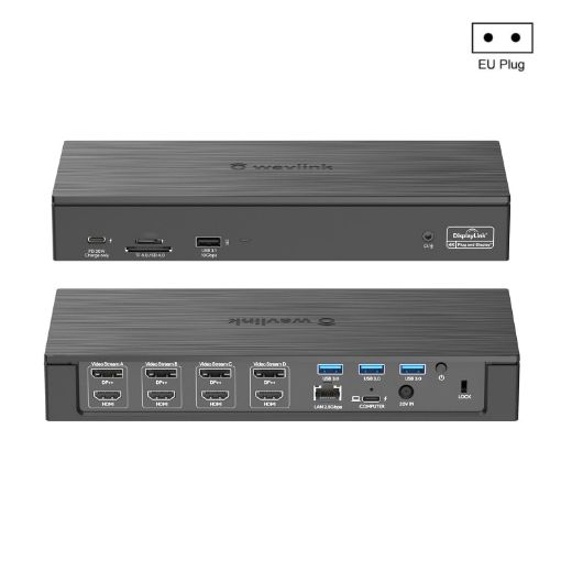 Wavlink UG69PD8 100W PD Type-C Universal 18-in-1 Dock, EU Plug - 1