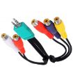 JUNSUNMAY 0.3m 3.5mm/2.5mm to 5xRCA AV Cable for Samsung TV - 1