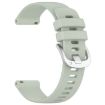 Garmin Venu 3S Green Silicone Watch Band with Silver Buckle - 3