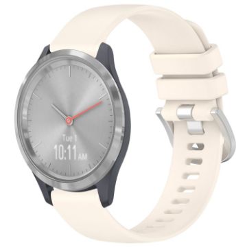 Garmin Vivomove 3S Stralight Silver Buckle Silicone Watch Band - 1