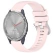 Garmin Vivomove 3S Pink Silicone Watch Band with Silver Buckle - 1
