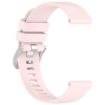 Garmin Vivomove 3S Pink Silicone Watch Band with Silver Buckle - 4