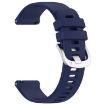 Garmin Vivomove 3S Dark Blue Silicone Watch Band Silver Buckle - 3