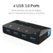 WAVLINK WL-UH3042P1 Fast 4-Port USB3.0 HUB with 2.4A Charging (EU Plug) - 3