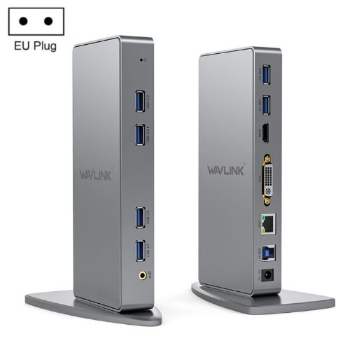 WAVLINK WL-UG39DK7 USB3.0 Hub Adapter Universal Docking Station EU Plug - 1