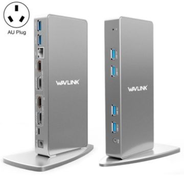 WAVLINK Type-C Docking Station Aluminum HUB Adapter (AU Plug) - 1