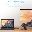 WAVLINK WL-UHP3408 4-in-1 USB-C Hub: HD, 2x USB3.0, Gigabit RJ45 Adapter - 5