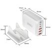 GaN PD100W Multi Port Laptop Adapter, US Plug, White - 4