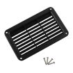 A6789 Black RV/Bus Louver Outlet Panel 193x122mm with Screws - 1