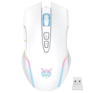 ONIKUMA CW905 Wireless Mouse 2.4G RGB Lighting Grey White - 1