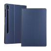 Samsung Galaxy Tab S8 Ultra Leather Case with Holder (Dark Blue) - 1