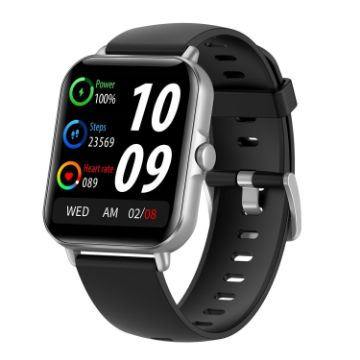 L21 1.69" TFT Smart Watch, Blood Pressure & Sleep Monitor, Silver - 1