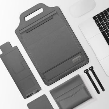 13" Grey Multifunctional Mouse Pad, Stand & Laptop Bag - 1