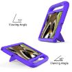 Purple EVA Shockproof Case with Holder for Samsung Galaxy Tab A8 10.5/X200 - 4
