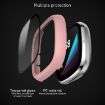 Pink Frosted PC + Tempered Glass Case for Fitbit Versa 3/Sense - 3