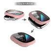 Pink Frosted PC + Tempered Glass Case for Fitbit Versa 3/Sense - 6